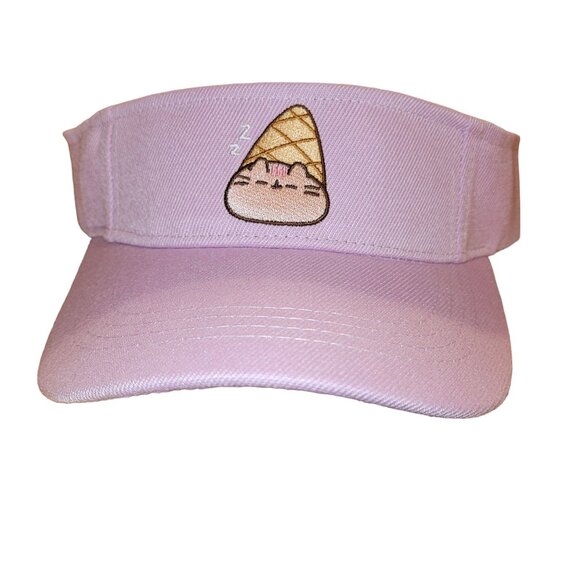 Pusheen Beach Bundle Mesh Tote Sun Visor Sand Coaster Pink Purple - Picture 5 of 14